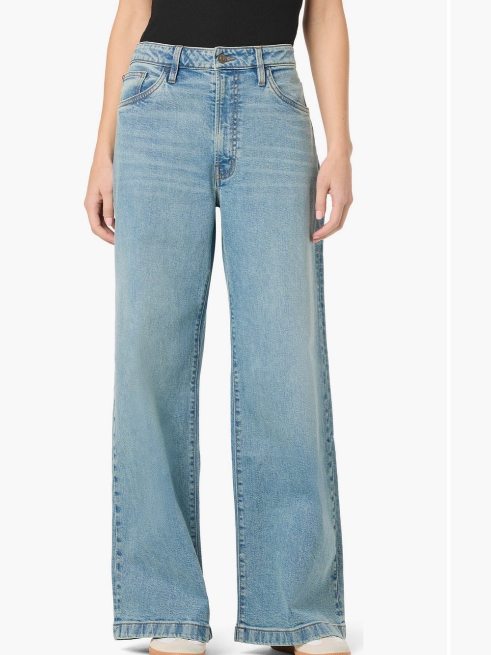 Hudson Jolene Jeans Light Blue High-Rise Wide-Leg Denim